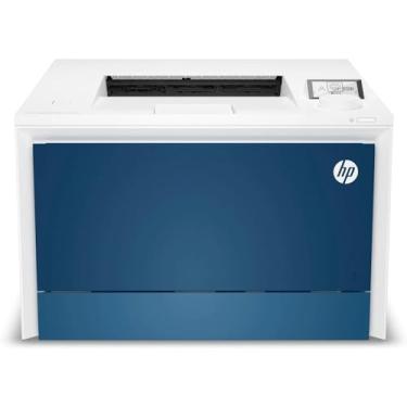 Imagem de Impressora HP LaserJet Pro 4203DW (Wi-Fi/Ethernet/USB/Bluetooth/Duplex/ 110V) Branca e Azul