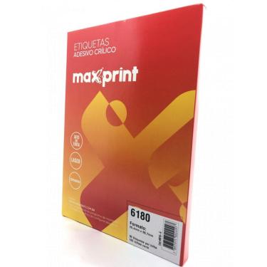 Imagem de Etiqueta 6180 Ink/Las 25,4X66,7Mm 100Fls Maxprint2