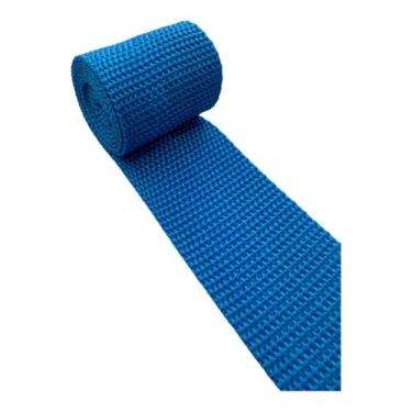 Imagem de Fita Nylon CA 40mm x 50mts Slack Line Alças Cintas de Carga (Azul Royal)