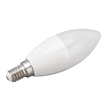 Imagem de Lâmpada LED Lâmpada Com Controle de Luz 5000K Lâmpada de Vela Controlada Luz do Dia C37 E14 5W Proteção para Os Olhos Iluminação de Substituição Interna e Ventiladores de Teto