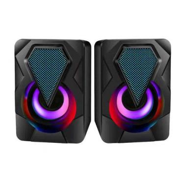 Imagem de Caixinha Caixa de som computador PC gamer alto falante RGB - Arco