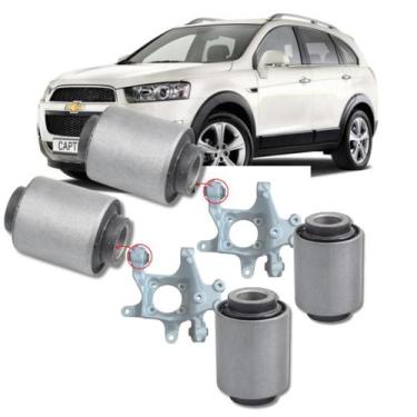 Imagem de Kit 4 buchas manga eixo traseira captiva 2008 2009 2010 2011 2012 2013