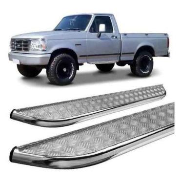 Imagem de Estribo Chapa F-1000 1993 A 1999 Cabine Simples Cromado - HOZZ