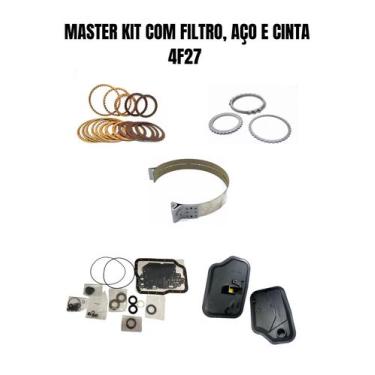 Imagem de Master kit com filtro, aço e cinta do câmbio automático 4f27 - TRANSNA