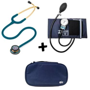 Imagem de Kit Estetoscópio Littmann + Esfigmo + Case - Cores Variadas -  Littman