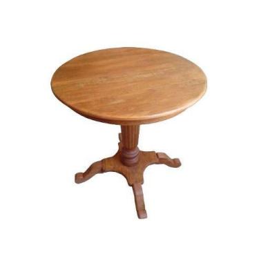 Imagem de Mesa Rústica Pilar Em Madeira De Demolição - Cód 2361 - Barrocarte