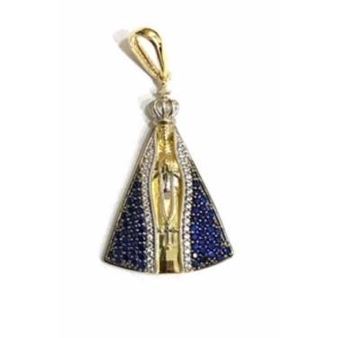 Imagem de Pingente de ouro 18k N Sra Aparecida - Elegancy Joias