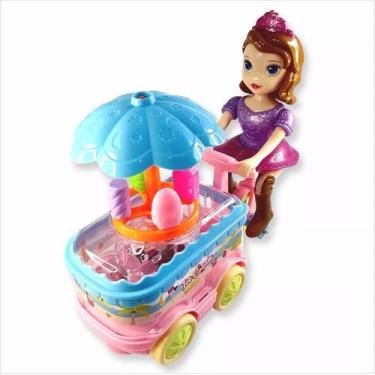 Imagem de Princesa Sofia no Carrinho de Sorvete Magia com Luz e Som - Toyking