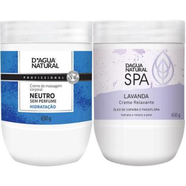 Imagem de Creme Massagem SPA Lavanda E Creme Neutro 650G DAgua Natural - D'Água 