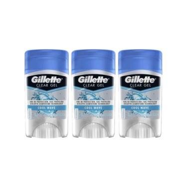 Imagem de Kit com 3 Desodorantes Gillette Antitranspirante Clear Gel Cool Wave 4