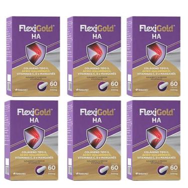 Imagem de Kit 6 Flexigold Ha Colágeno Tipo 2, Ácido Hialurônico E Vitaminas. - H