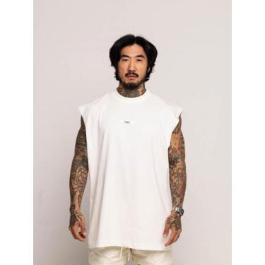 Imagem de Regata Oversized Rubber - thpe store, Off white, P