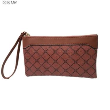 Imagem de Carteira Necessaire Bolsinha Feminina Porta Celular de Mão com Alça 90