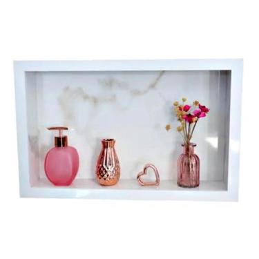 Imagem de Nicho Para Banheiro de Porcelanato 40x30x10 Cm - PHZ, Marmore Douro