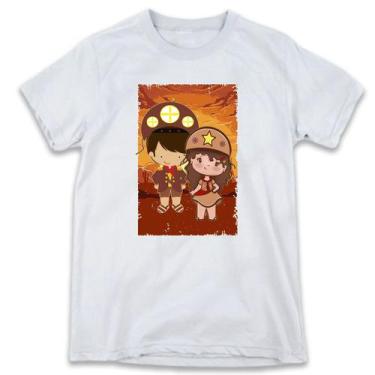 Imagem de 1 Camiseta Maria Bonita E Lampião Festa Junina Cangaceiro São João Per