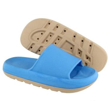 Imagem de Chinelo Nuvem Confortavel Ortopedico Leve - Pettinari, 35/36, Azul
