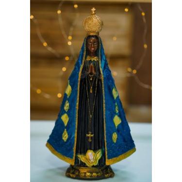 Imagem de Nossa Senhora Aparecida 30cm Imagem Estatueta Em Resina - Acaryart