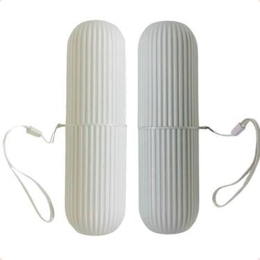 Imagem de Porta Escova De Dente Estojo Multiuso Para Viagem 2 Unidades - Ladiv, 