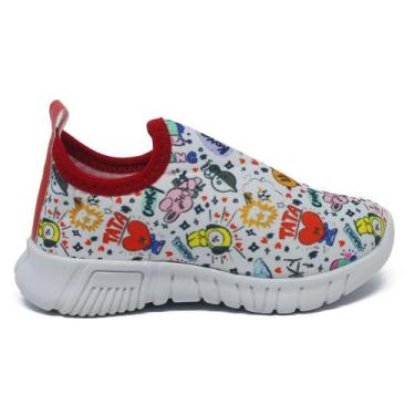 Imagem de Tenis Feminino Infantil Casual - Beanna Fashion, Branco, 33