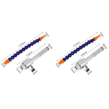 Imagem de Pistola de Ar Frio de 2 Pces Com Tubo Flexível, Arma Refrigerando Seca do Ar Frio do Mini Vórtice do Processo Mecânico da Liga de Alumínio