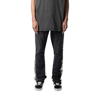 Imagem de mnml Jeans masculino B572 Studded Flare, Preto, 42