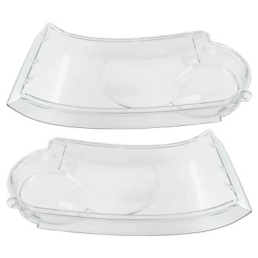 Imagem de Carbhub Par de tampa de lente de farol adequado para Land Rover Range Rover 2006-2009 Não esportivo