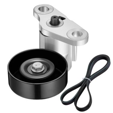 Imagem de BDFHYK 90K-38159 19311139 Conjunto tensor de correia com polia compatível com Chevrolet Silverado 99-08 1500/2500/3500 (HD Classic) Avalanche Express 1500/2500/3500 Suburban 1500/2500 Tahoe