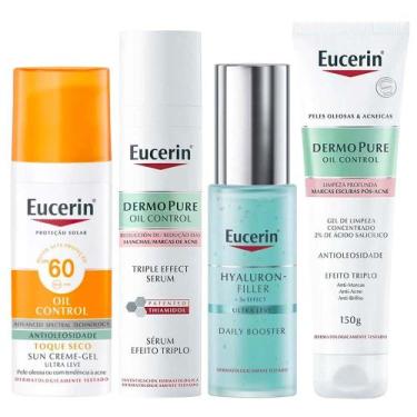 Imagem de Eucerin Kit - Gel de Limpeza + Gel Hidratante + Sérum + Protetor Solar