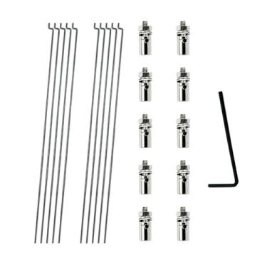 Imagem de 10PCS 1.3mm Adjustable Pushrod Connector Linkage Stopper with 10PCS Z Push Rods for RC Airplane Boat Plane Helicopter DIY Model Aircraft Toy Parts