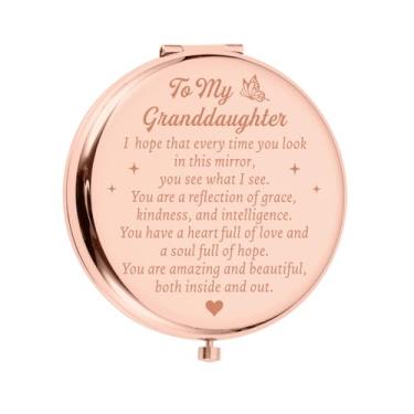 Imagem de Presentes de meia para mulheres, meninas, presentes de neta da vovó, meus pedidos, presentes de espelho de maquiagem para neta, Natal, aniversário, Natal, Natal, formatura, presentes para neta da avó