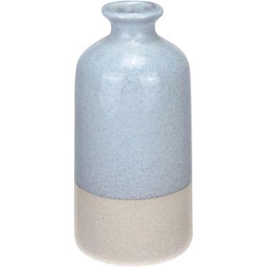 Imagem de Vaso Decorativo Enfeite Casa Aparador Garrafa Home&co Cerâmica 20x10x10cm Cinza