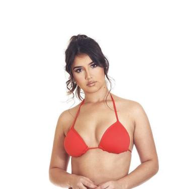 Imagem de Busto Biquíni Praia Cortininha Com Bojo Avulso - Estigma, G, Vermelho