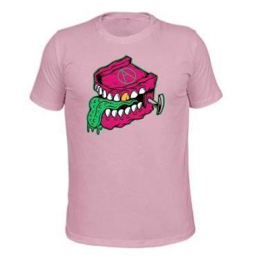 Imagem de Camiseta Plus Size Confortável Tecido Macio Boca Seg - Surprass, Rosa,