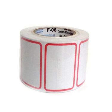 Imagem de Etiqueta Adesiva de Preços F06 60x40 Mm Com 20 Metros 500 Etiquetas Fi