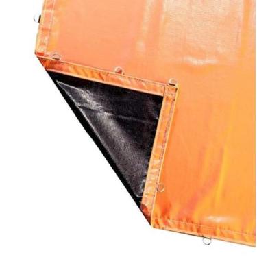 Imagem de Lona Vinil Carga Pesada 1000 Caminhão Laranja 3x3 - CARGA PESADA LONAS