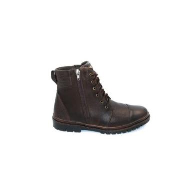 Imagem de Bota Coturno Masculina Cano Alto Marrom Fowler - Pé Na Estrada, 39