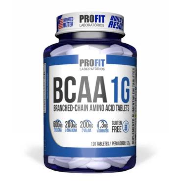 Imagem de Bcaa 1g 120 tabs Aminoácido Profit Laboratórios Sem Sabor-Unissex