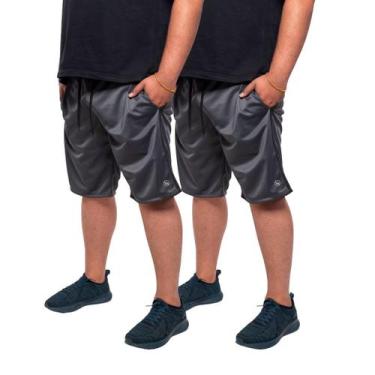 Imagem de Kit 2 Bermuda Plus Size Masculina Short Treino Academia Tamanhos Grand
