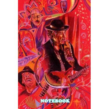 Imagem de Notebook : Carlos Santana Santana Rock band Notebook 100 pages | Collage Lined Pages Journal | Thankgiving Notebook | Diary For Students, Teens, and Kids #90