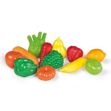 Imagem de Kit de frutas e verduras com 12 peças - tateti - 209, U