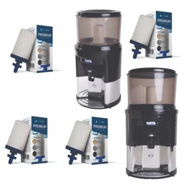 Imagem de Filtro De Água Alcalina Tripla Ação + 4 Vela Tripla Ação Pemium Oasis