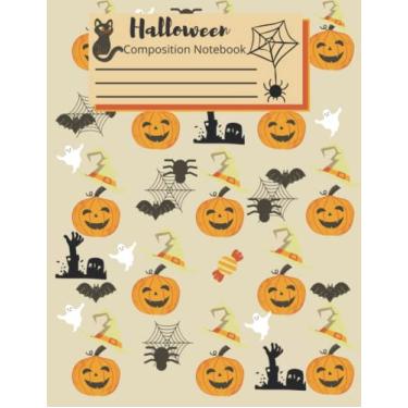 Imagem de happy halloween Notbooks: College Ruled, 110 Pages, 8.5" x 11"