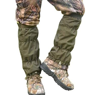 Imagem de Polainas Nurnesy Snake à Prova D'água Com Tecido Oxford 900D, Leggings Protetoras para Caminhadas, Camping, Montanhismo, Verde Escuro, Tamanho único, Elástico (ExércitoVerde)