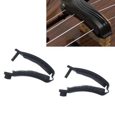 Imagem de TUOREN 2 peças de braçadeira silenciosa de violino em cordas tipo silenciador de violino de plástico silenciador de prática de violino para 4 cordas instrumento mudo peças de reposição acessório
