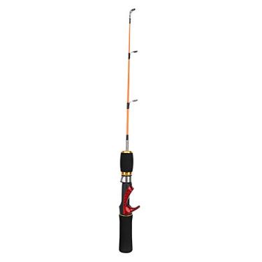 Imagem de Vara de Pesca No Gelo, Vara de Pesca No Gelo Duas Seções Três Guia Anel 52cm Vara de Pesca No Gelo Pólo Equipamento de Pesca Frp Fibra Material Acessório