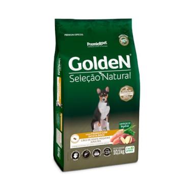Imagem de Ração Golden Seleção Natural Cães Pequeno Porte Frango C/Batata Doce 10,1 KG