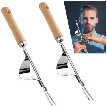Imagem de Leriton Ferramenta de extração manual de 2 peças para extrator de ervas daninhas de jardim, ferramenta manual para jardinagem e cultivo de ervas daninhas, cardos e ervas daninhas (estilo de linha