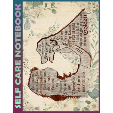 Imagem de Self Care Notebook: Golden Retriever In My Mind for retriever lover My Self-Care, Nutrition, Fitness, Goal Planner for Productivity, Time Management ... a Happier, Healthier & More Grateful Minds