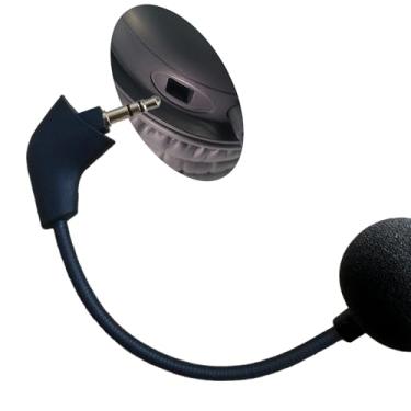 Imagem de Microfone de substituição serve para fone de ouvido Kingston HyperX Gaming Cloud, Cloud X e Cloud II, microfone de jogo de som cristalino removível com cancelamento de ruído (compartimento quadrado)