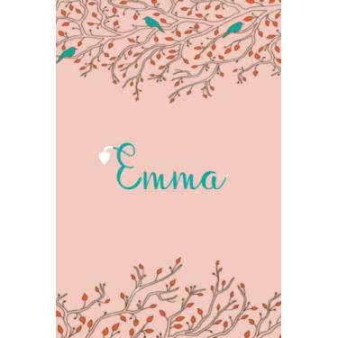 Imagem de Emma: Personalized Emma Name Notebook, 120 lined ruled personalized pages (6/9 In) Home Stationary.Unique Gift For Girls & Women.
